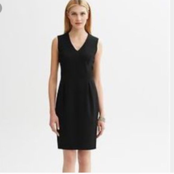 Banana Republic Dresses & Skirts - Banana Republic Black Ponte Sheath Dress 6